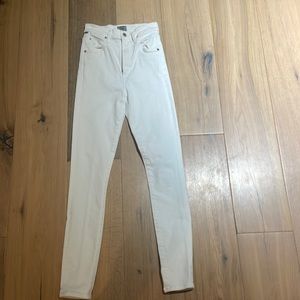 Citizens of humanity white jeans size 23 ultra high waisted